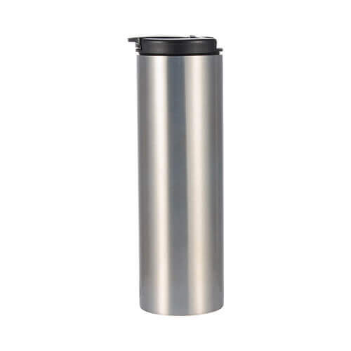 Bouteille - mug thermique 500 ml en acier inox, sublimable - argenté