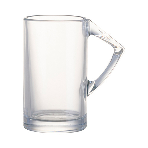 400 ml glass mug with a triangular handle for sublimation