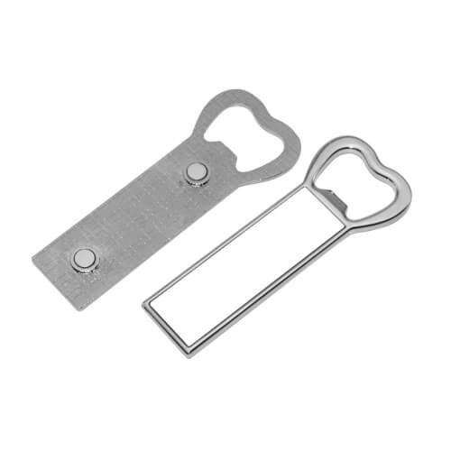 Metallinen pullonavausmagneetti 3,5 x 9 cm sublimointi lämpösiirto