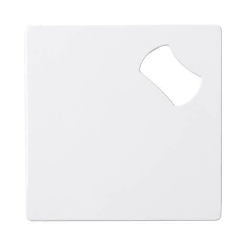 Décapsuleur 9 x 9 cm pour sublimation - blanc