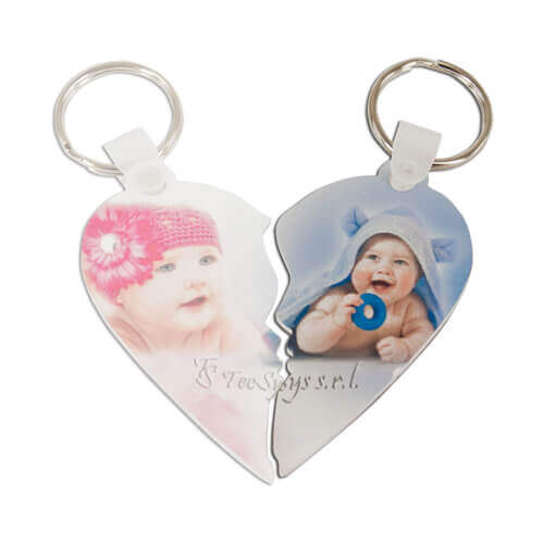Privjesak za ključeve - srce - desna polovica - Sublimacijski termo transfer