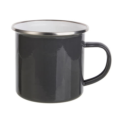 Taza metálica 360 ml para termotransferencia - gris