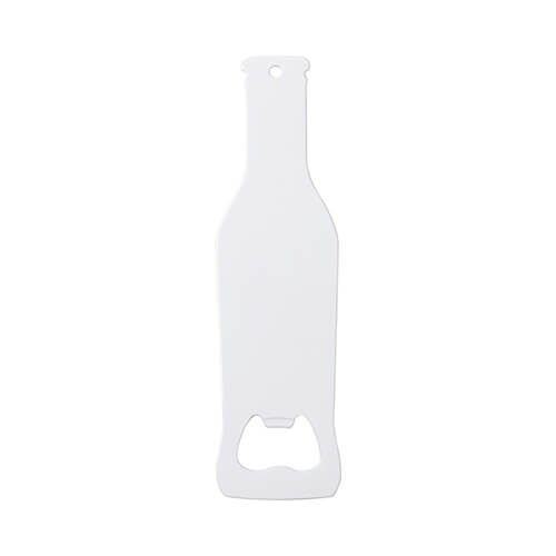 Flesopener 3,9 x 14 cm voor sublimatie - wit