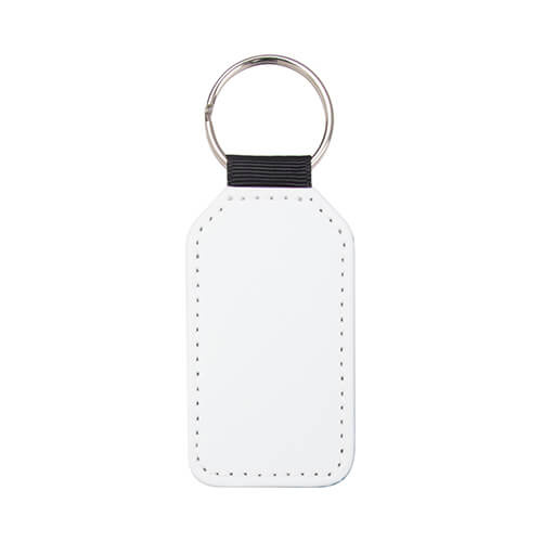 Leather key ring with glitter for sublimation - red barrel