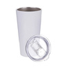 Taza de acero inoxidable para sublimación de 480 ml - blanca con orificio para beber cerrado