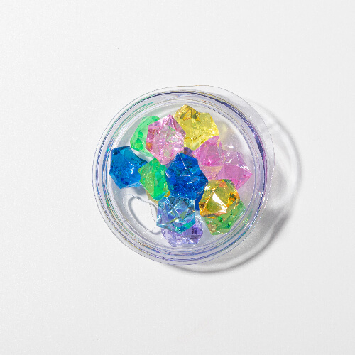 360 ml krūze karstvīnam sublimācijai - balta, vāks ar mākslīgo krāsaino ledu