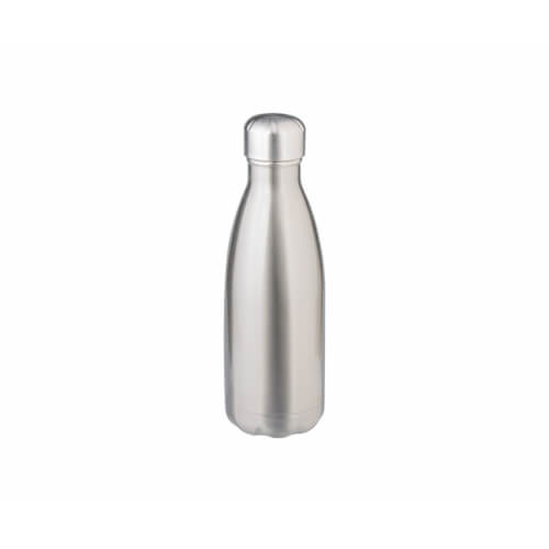 Bidon - nápojová fľaša 350 ml na sublimáciu - strieborná