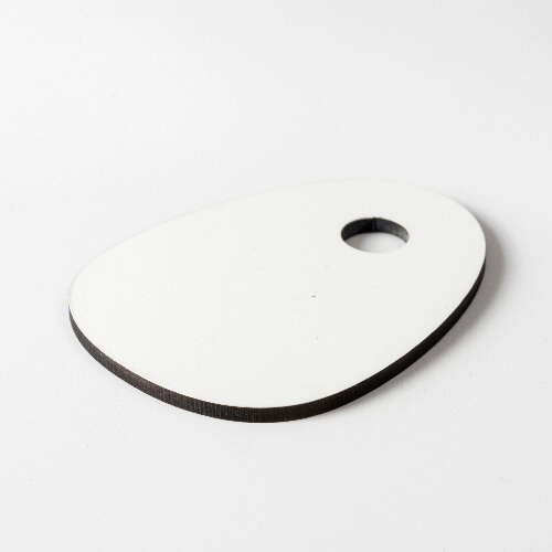 Placa de identificación de fibra para taza de 780 / 900 / 1050 / 1260 ml para sublimación - huevo