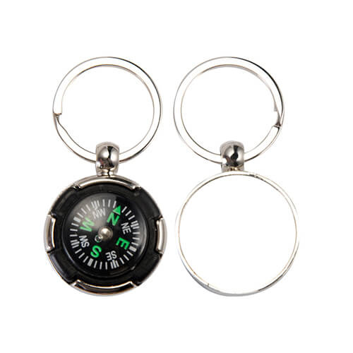 Метален ключодържател - компас Сублимационен термотрансфер