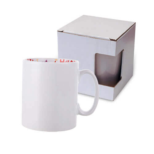 Cană 300ml cu interior Happy Birthday cu cutie de carton Transfer termic prin sublimare