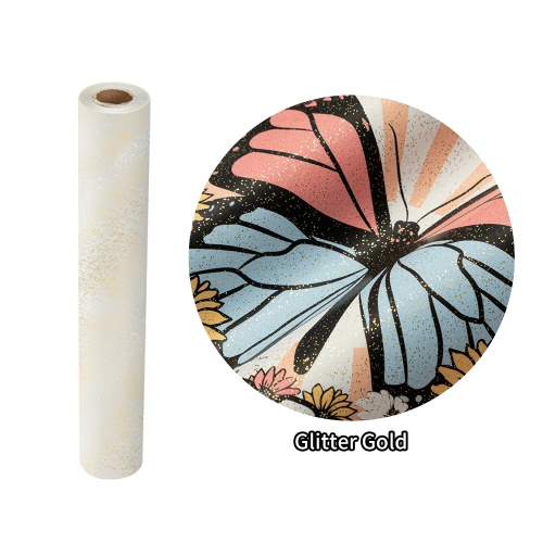 OtterPro DTF folija za ispis s glitterom 60 cm x 100 m - zlatna