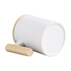Mok 330 ml met houten handvat en bamboe deksel voor sublimatie