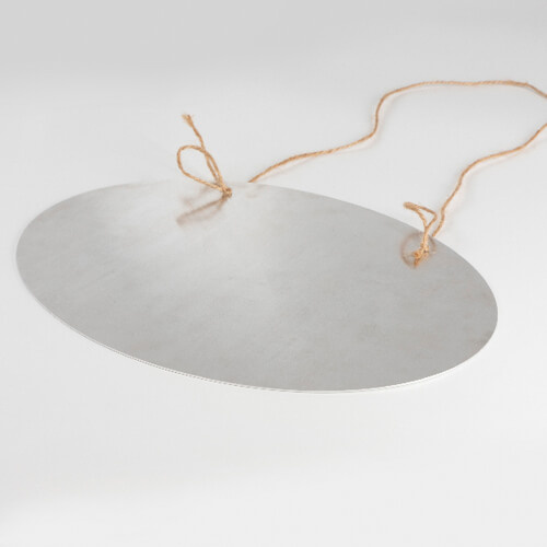 Deurhanger in aluminium voor sublimatie - ovaal