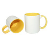 Taza JS Coating 330 ml FUNNY amarillo Sublimación Transferencia Térmica
