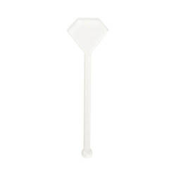 Dryckesomrörare i akryl 10 cm för sublimering - diamant