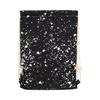 Vybielené zadné vrecko Starry Black na sublimáciu