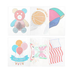 Sada listov so zirkónmi na termotransfer - mix vzorov