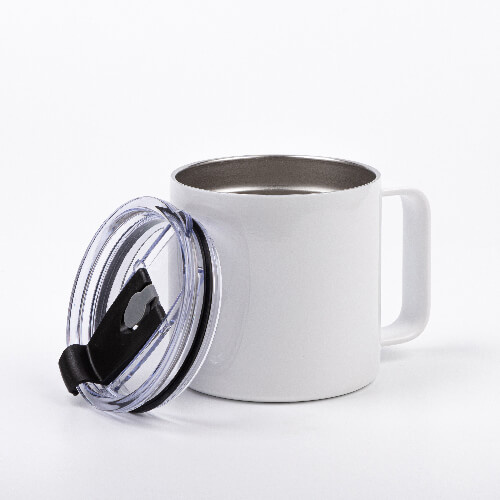 Taza de café de 420 ml para impresión por sublimación - blanco