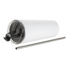 Gobelet 600 ml en acier inoxydable avec paille de sublimation - blanc