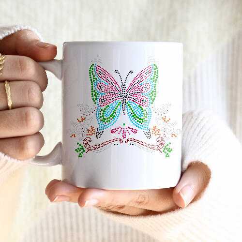 Cirkónium-dioxid lap termikus transzferhez - kis pillangó