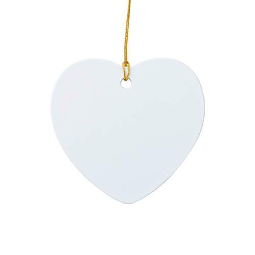 Pendentif en plastique pour sublimation - coeur