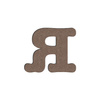 Decorative MDF letter - 10 cm R - Sublimation Transfer