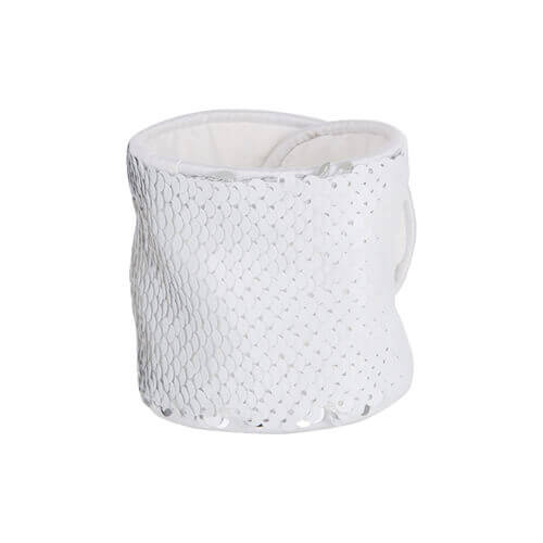 Armbånd med tofarvede pailletter - hvid