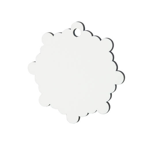 Jõulupuu ornament lumehelbeke MDF sublimatsioon termiline ülekanne