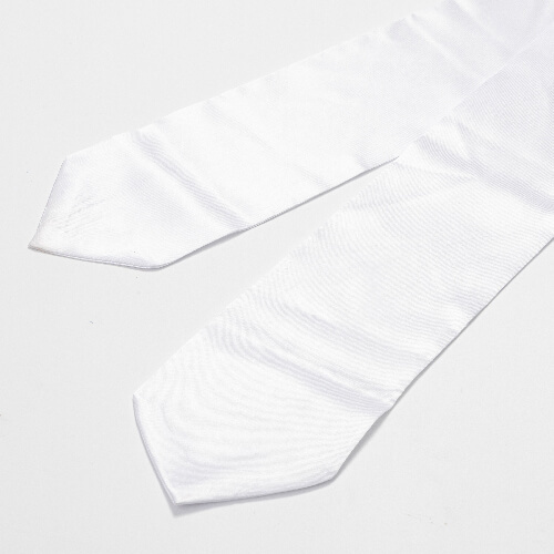 Witte stropdas 89 x 9,5 cm voor sublimatie
