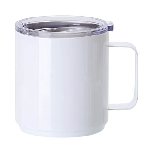 Taza de acero inoxidable de 550 ml para sublimación - blanca