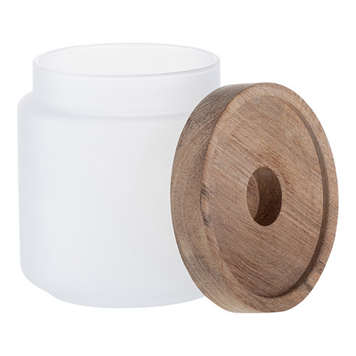 450 ml glasbehållare med trälock för sublimering