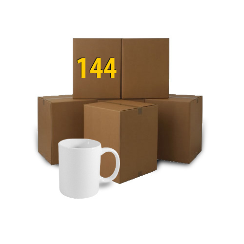 144 mugs blancs classe A 330 ml Sublimation Transfert Thermique