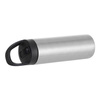 Vattenflaska - 600 ml dryckesflaska med lock med handtag för sublimering - silver