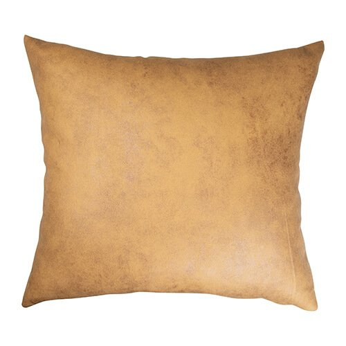 Ādas spilvendrāna 40 x 40 cm sublimācijai - dzeltena krāsa