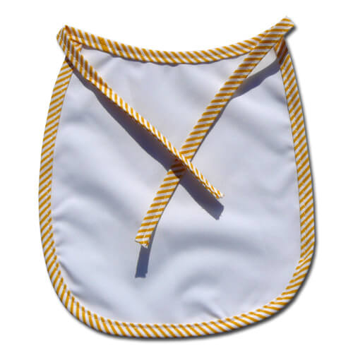 Baby bib Premium yellow strips Sublimation Thermal Transfer