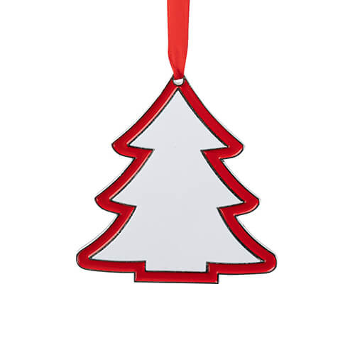 Metalen kerstboomlabel voor sublimatie - Kerstboom