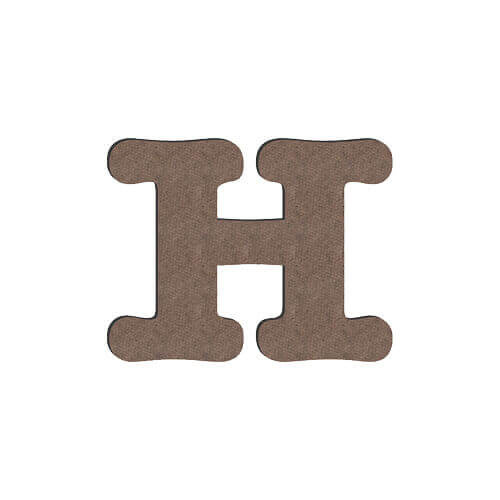 Dekoračné písmeno z MDF na sublimáciu 10 cm H