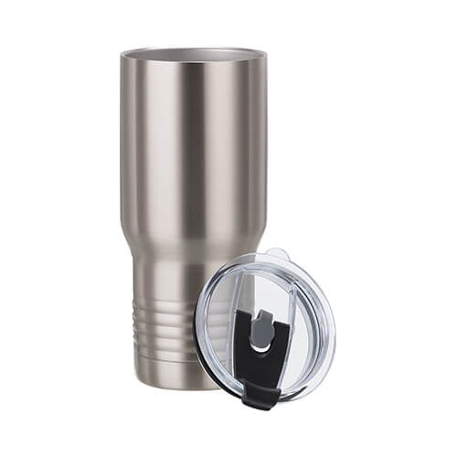 Taza de acero inoxidable para sublimación de 650 ml - plateada