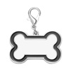 Dog tag for sublimation - black bone