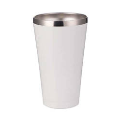 450 ml stainless steel, lidless mug /tumbler/ for sublimation printing - white