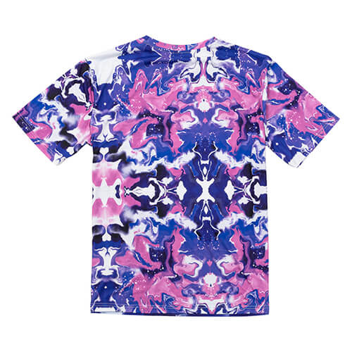 Chemise Cotton-Like Bleached Bloom Blue pour sublimation
