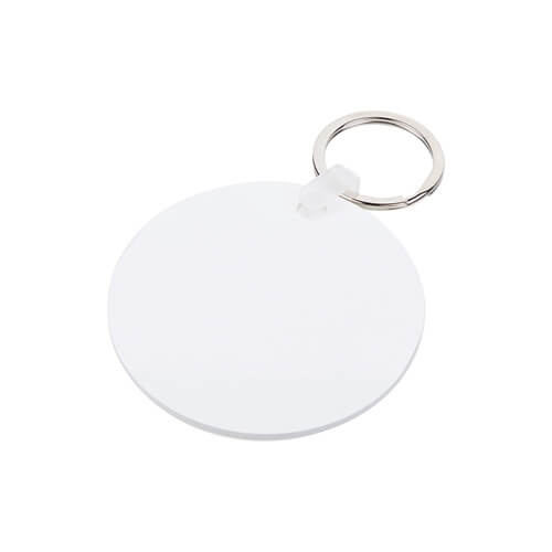 Porte-clés en plastique pour sublimation - cercle
