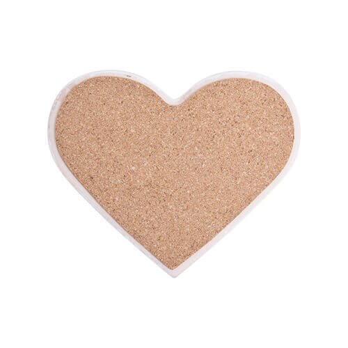 Ceramic coaster for sublimation – heart
