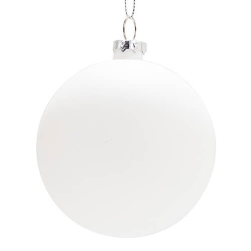 Christmas tree bauble Ø 7.8 cm for sublimation - matt white