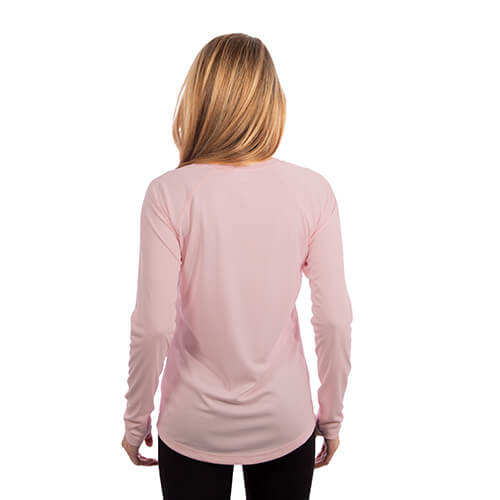 Solar långärmad T-shirt för sublimering för kvinnor - Pink Blossom