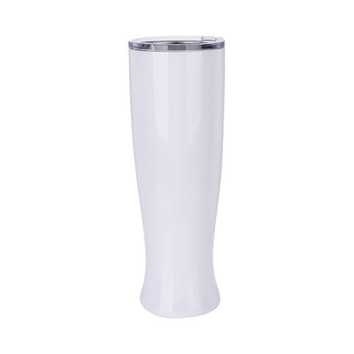 Nerūsējošā tērauda 750 ml glāze sublimācijai - balta