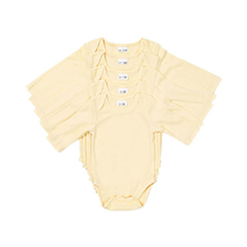 Children's body with long sleeves for sublimation - yellow