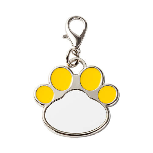 Dog tag for sublimation - yellow paw