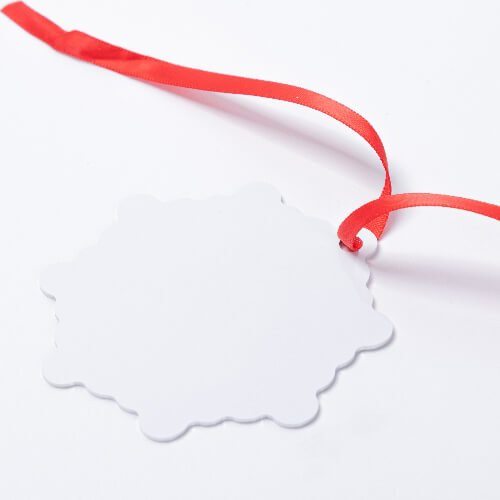 Metal pendant for sublimation - Snowflake