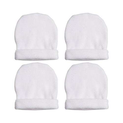 Set van 4 bedrukbare babymutsjes